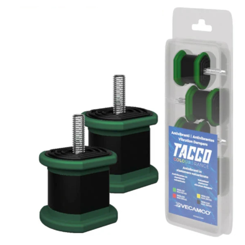 Antivibranti tacco verde per macchine fino a 100 kg confezione 4 pz