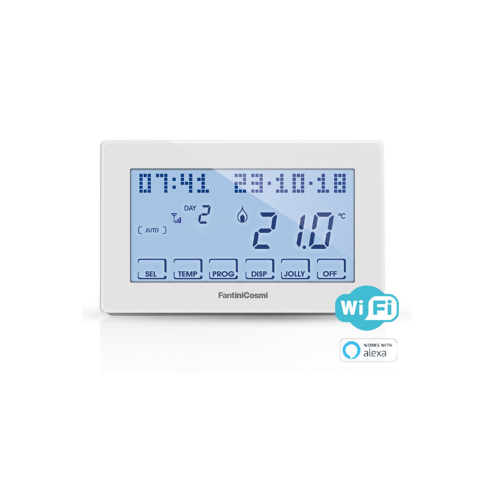 Fantini cosmi  ch180wifi - cronotermostato settimanale intellicomfort wifi con funzione comando vocale