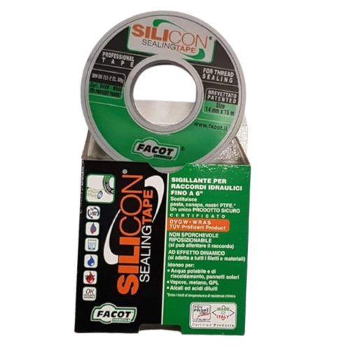 Nastro Teflon Silicone Sigillante Universale Raccordi Idraulici Gas