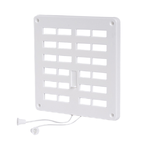 Griglie a flusso regolabile quadrate bianco